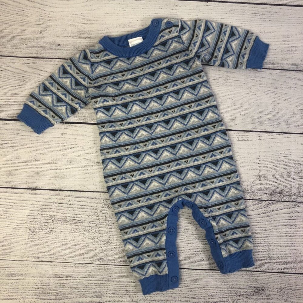 Gymboree Size 0-3M Blue Sweater Romoer